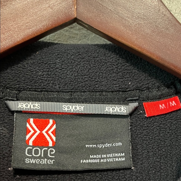 Spyder Black Jacket with Neon Pink Zipper - Picture 5 of 10